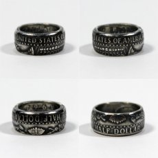 画像3: 指輪／コインリング／ケネディ銀貨／イーグル／1964年／silver900 (3)
