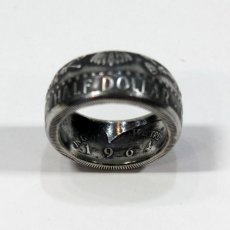 画像4: 指輪／コインリング／ケネディ銀貨／イーグル／1964年／silver900 (4)