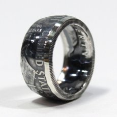 画像1: 指輪／コインリング／フランクリン銀貨／ハーフダラー／silver900 (1)