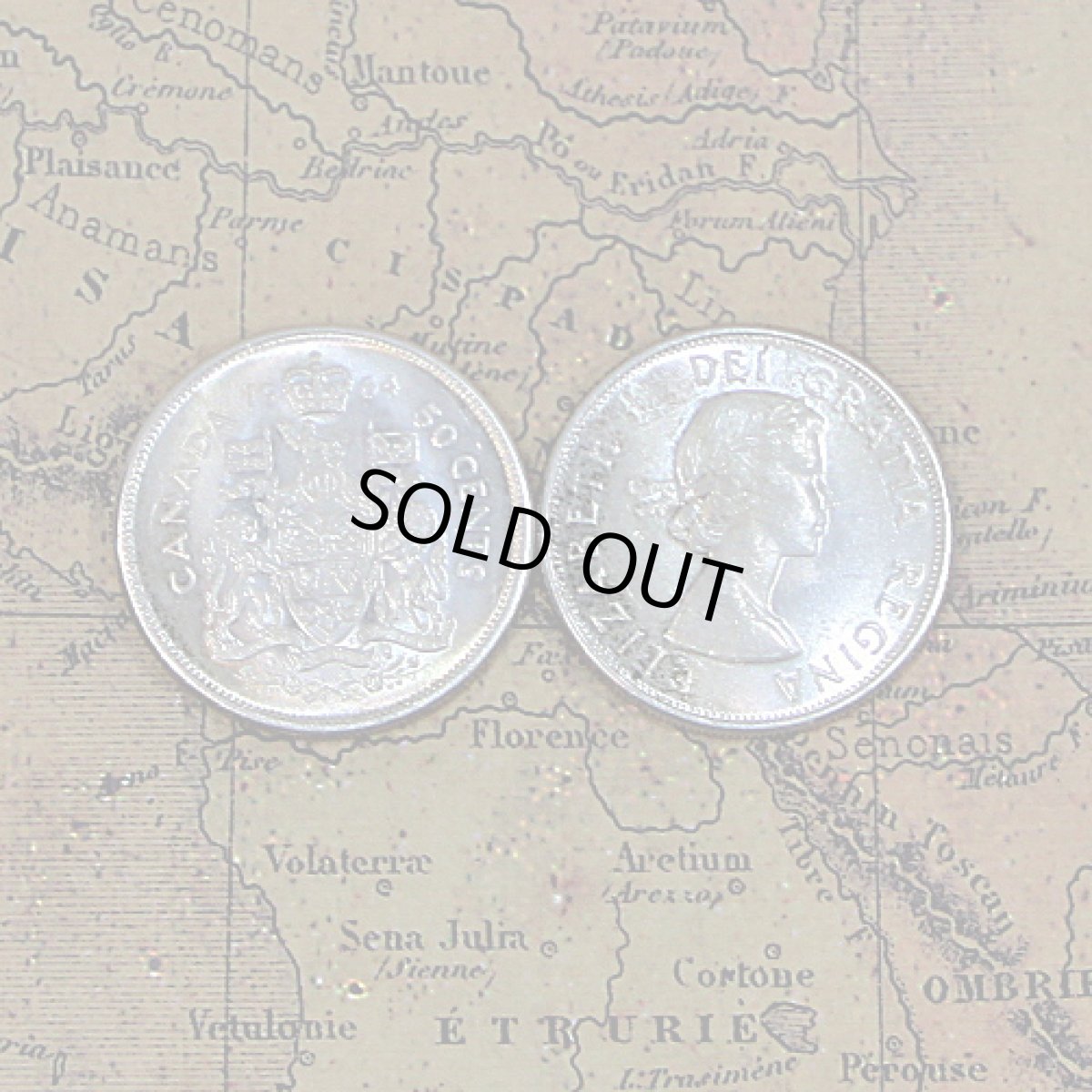 画像3: 指輪／コインリング／カナダ銀貨／小さい王冠／国旗／silver800 (3)