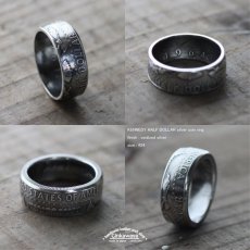 画像1: 指輪／コインリング／ケネディ銀貨／イーグル／1964年／silver900 (1)