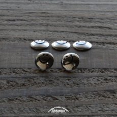 silver950製ニコちゃんコンチョ　12.5mm