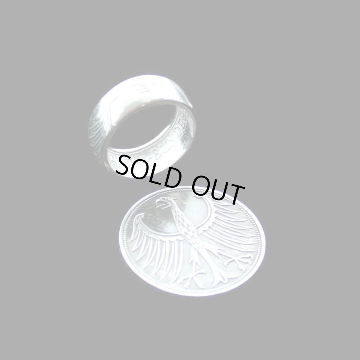 画像6: 指輪／コインリング／5マルク銀貨／西ドイツ／イーグル (6)