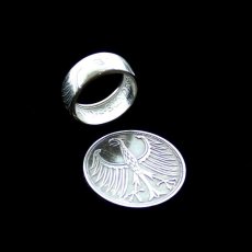 画像6: 指輪／コインリング／5マルク銀貨／西ドイツ／イーグル (6)