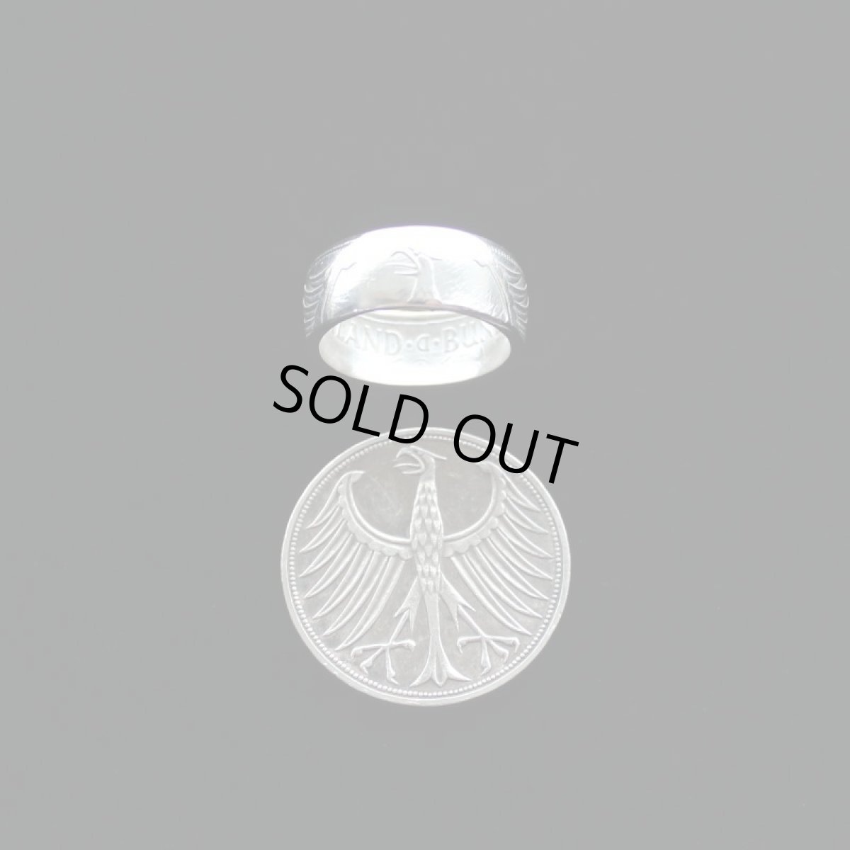 画像5: 指輪／コインリング／5マルク銀貨／西ドイツ／イーグル (5)