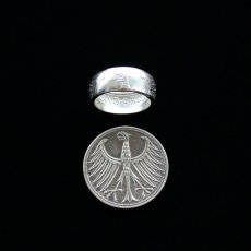 画像5: 指輪／コインリング／5マルク銀貨／西ドイツ／イーグル (5)