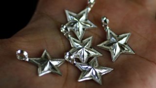 Silver950のフェザーネックレス