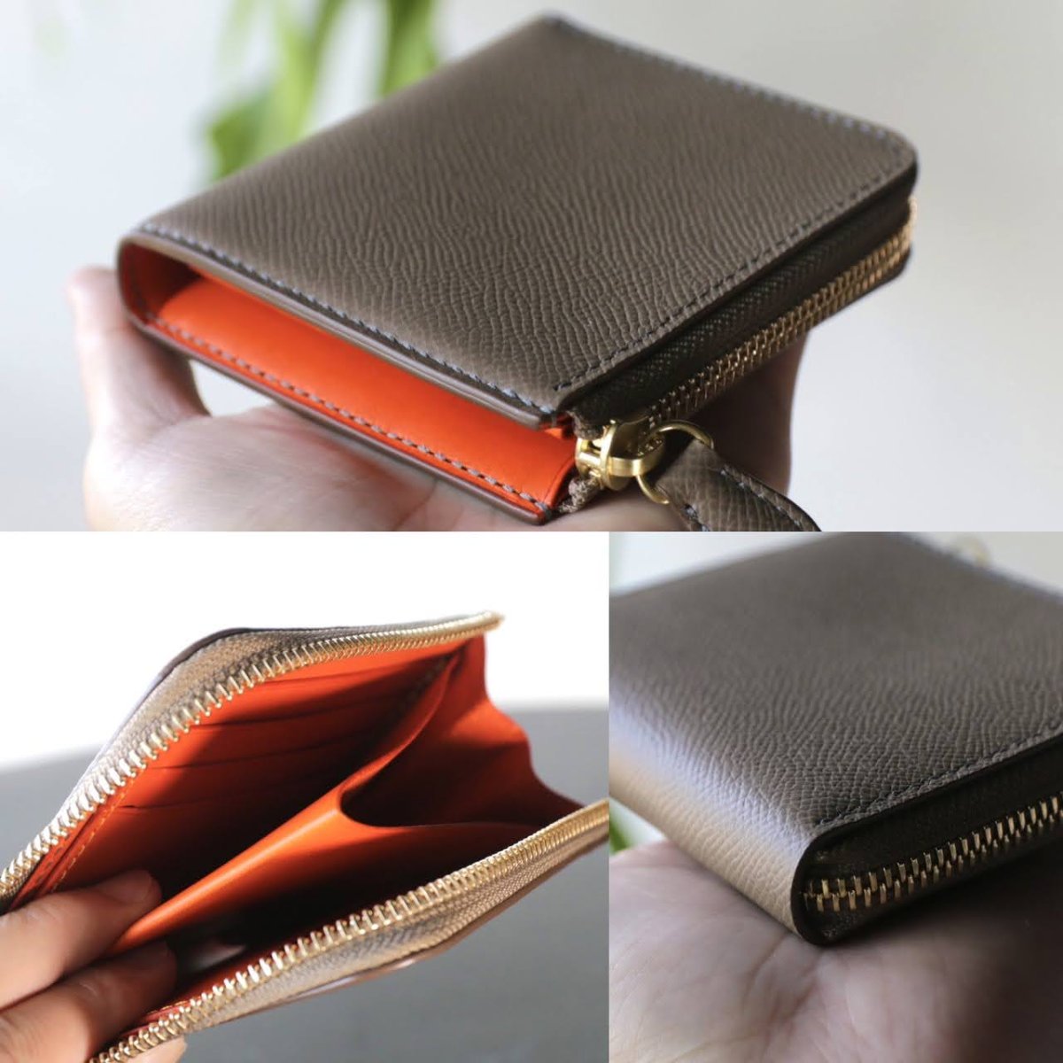 画像3: 【オーダーメイド】L字ファスナー／ミニウォレット (3)