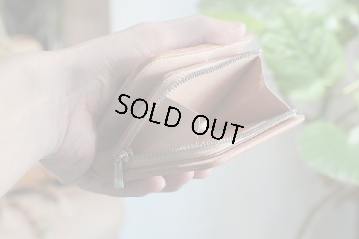 画像4: 【限定品・在庫品】コンパクトウォレット／ヌメ革ナチュラル (4)