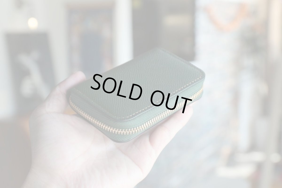 画像2: 【限定品・在庫品】ラウンドファスナーキーケース／ヴォーエプソン／限定色グリーン (2)