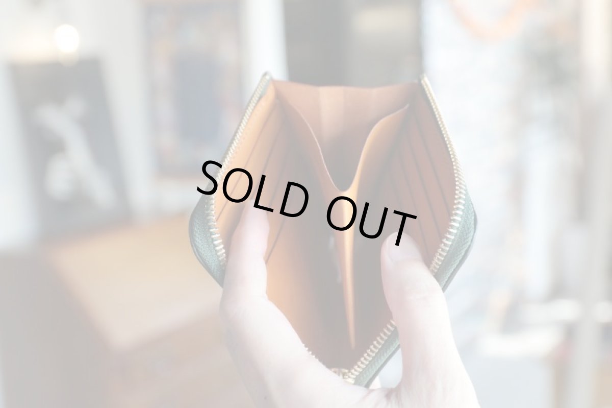 画像3: 【限定品・在庫品】L字ファスナーミニウォレット/限定色グリーン (3)