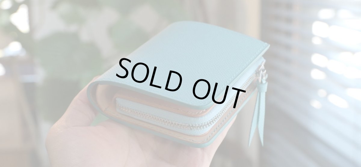 画像2: 【限定品・在庫品】コンパクトウォレット／ヴィヴィッド／ヌメ革 (2)