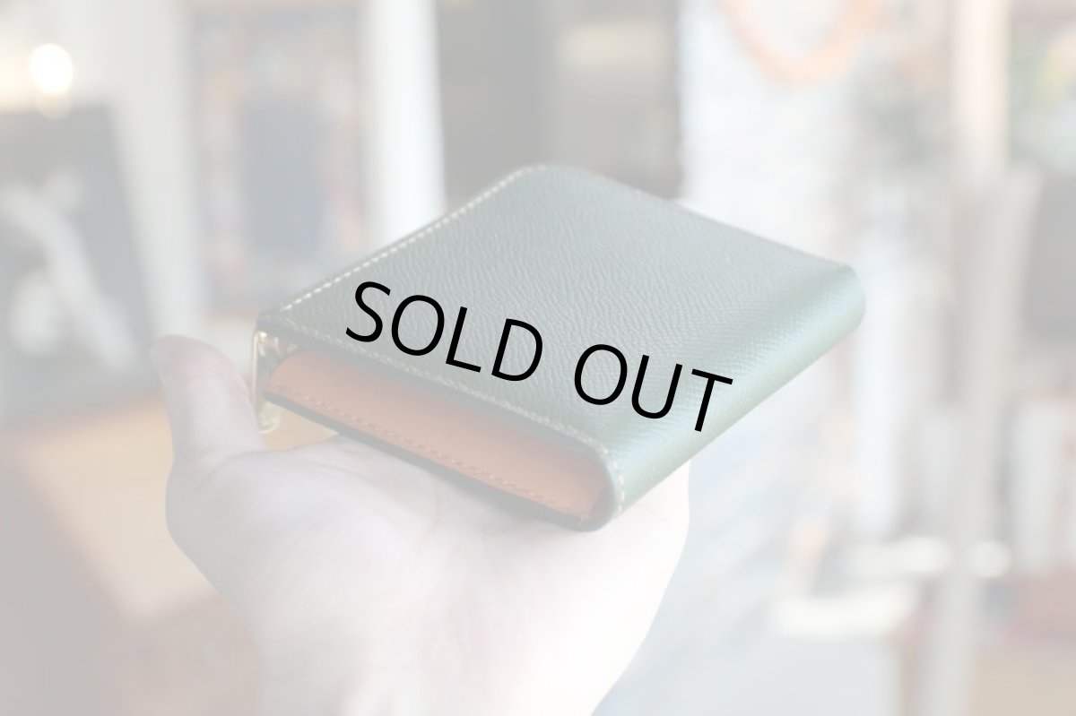 画像4: 【限定品・在庫品】L字ファスナーミニウォレット/限定色グリーン (4)