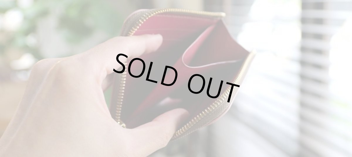 画像3: 【限定品・在庫品】L字ファスナーミニウォレット／限定色リザードサーモンピンク (3)