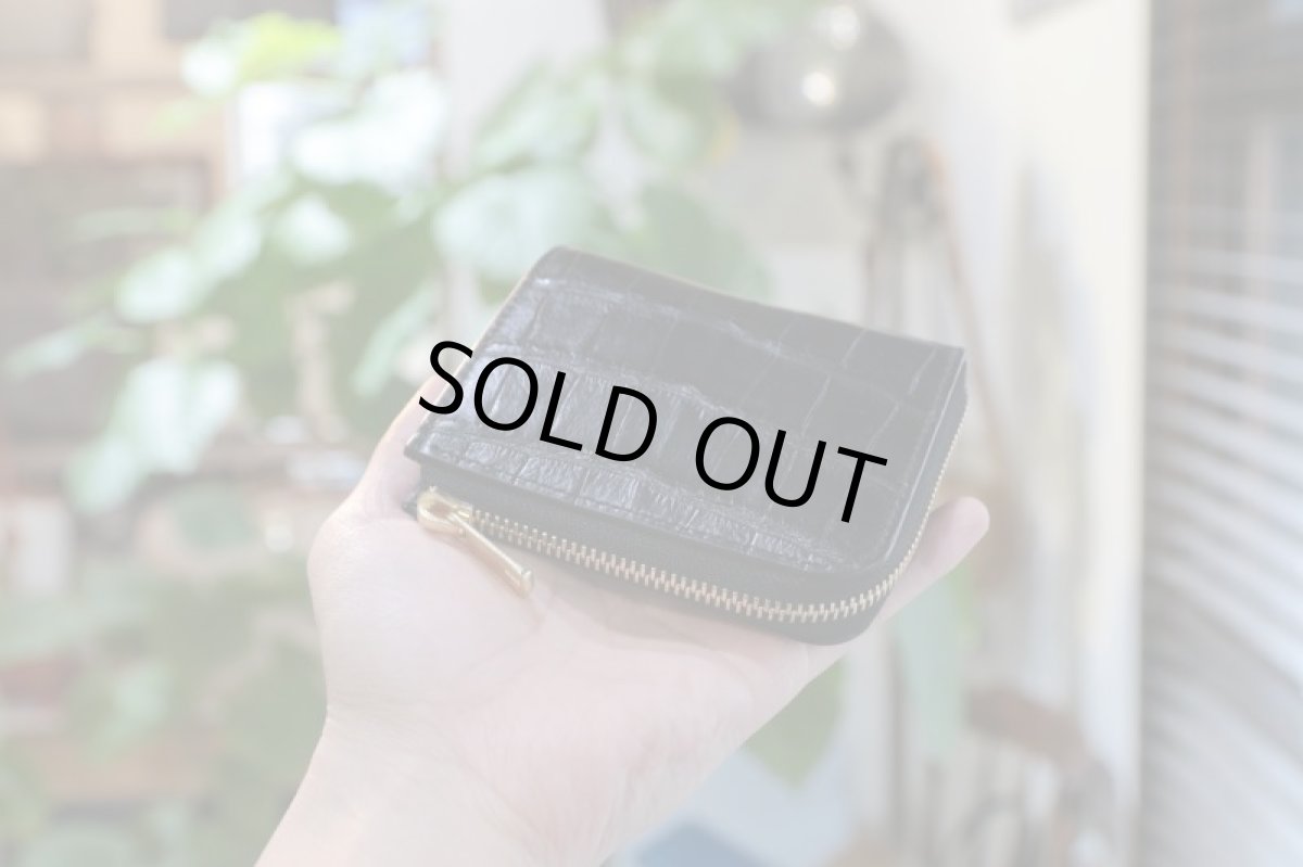 画像3: 【限定品・在庫品】L字ファスナーミニウォレット／スモールクロコ (3)