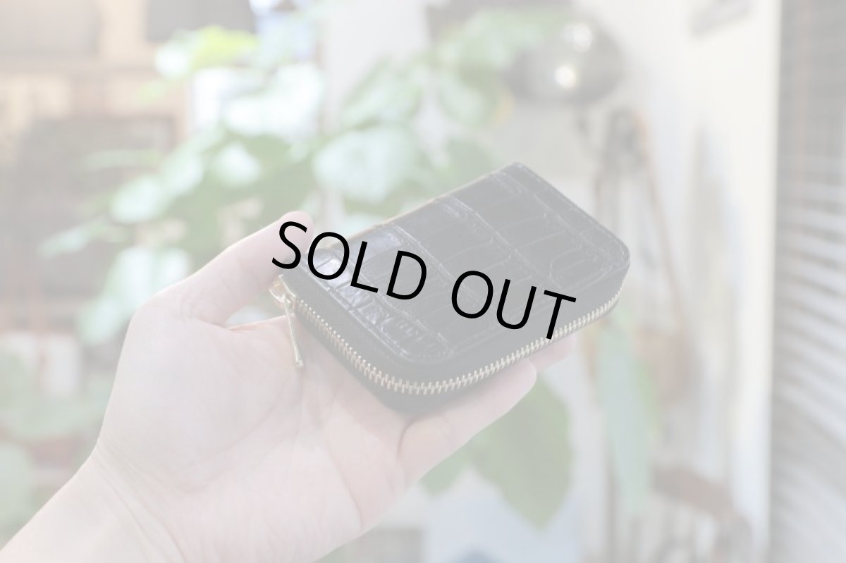 画像2: 【限定品・在庫品】ラウンドファスナーコインケース/スモールクロコ (2)