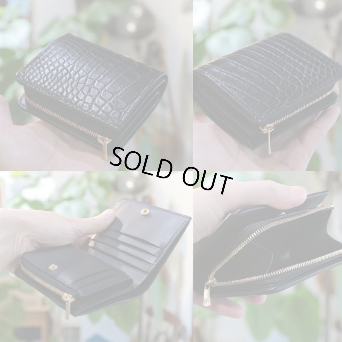 スモールクロコ　コンパクトウォレット