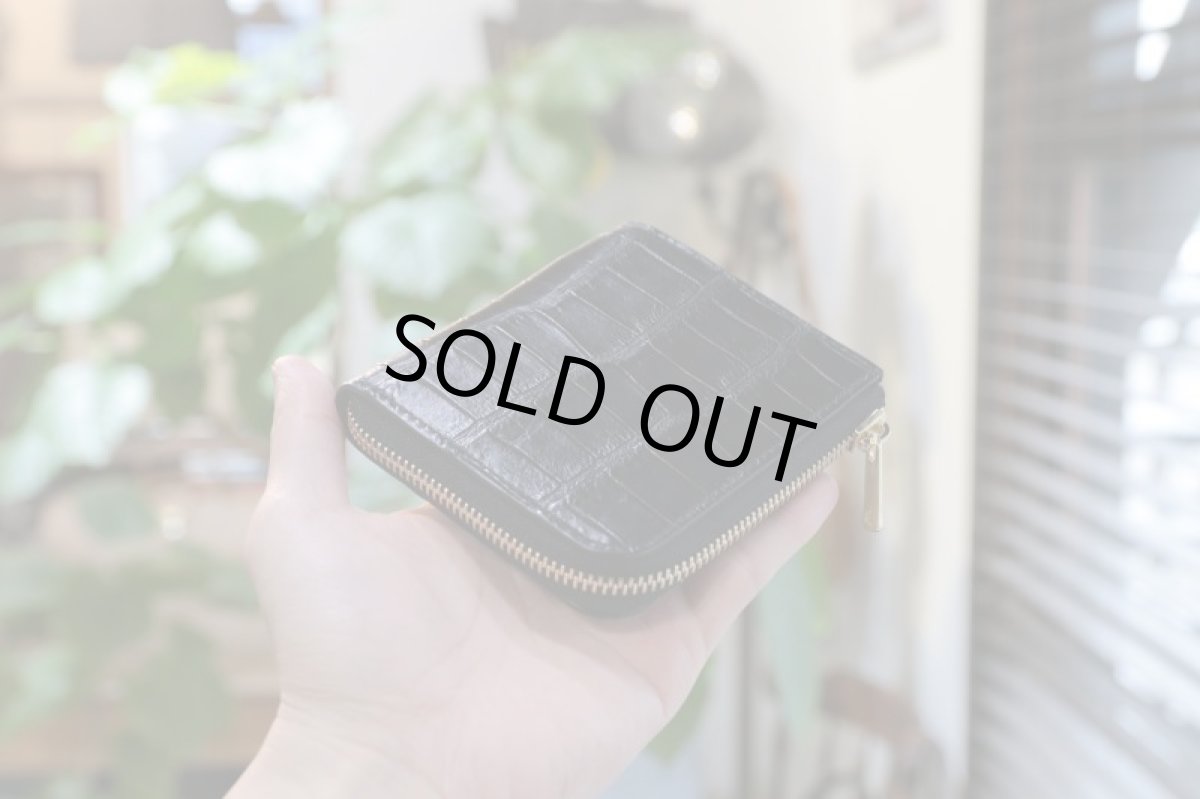 画像2: 【限定品・在庫品】L字ファスナーミニウォレット／スモールクロコ (2)