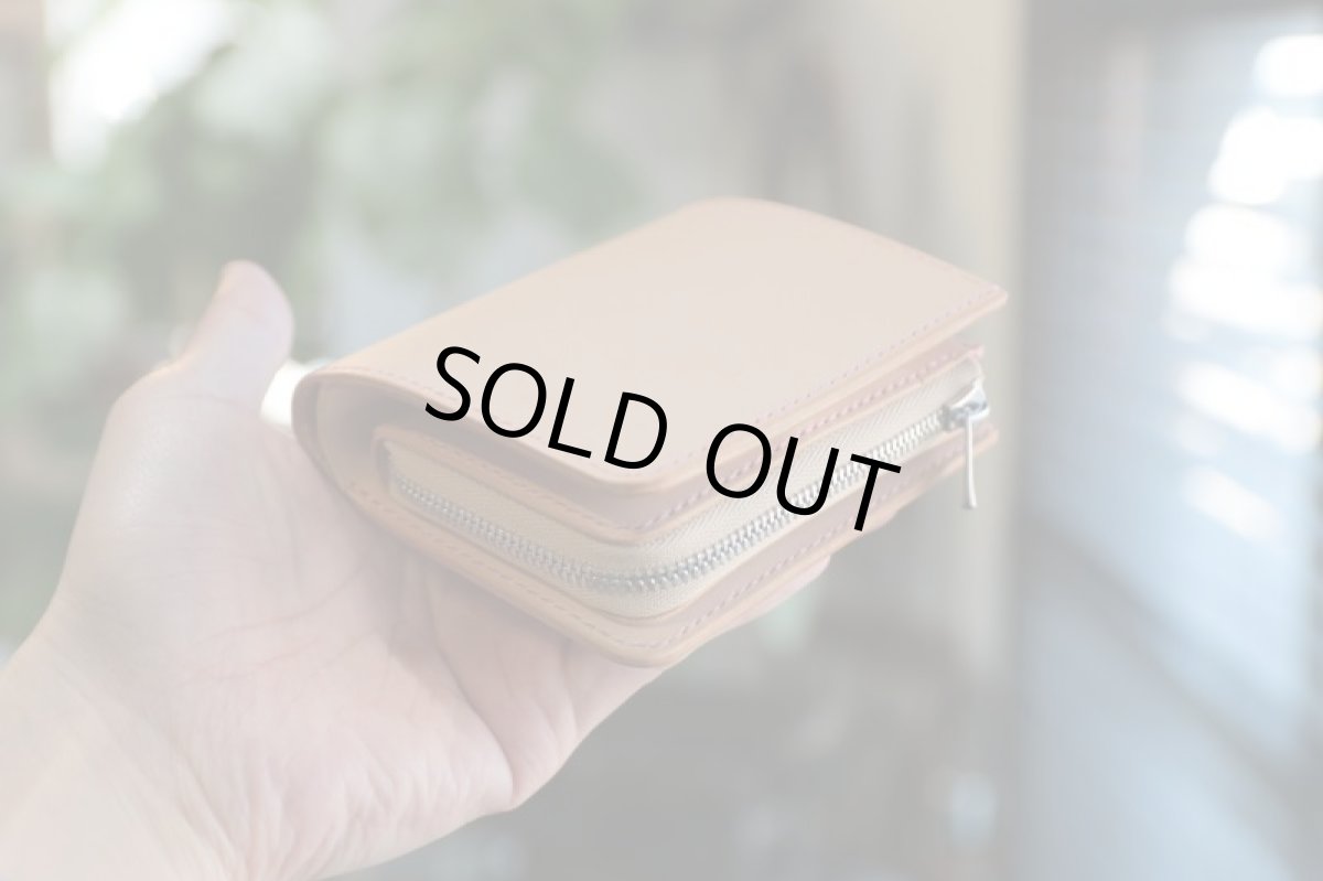 画像2: 【限定品・在庫品】コンパクトウォレット/ヌメ革ナチュラル (2)