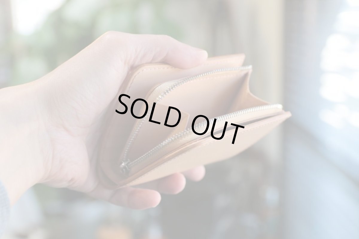 画像3: 【限定品・在庫品】コンパクトウォレット/ヌメ革ナチュラル (3)