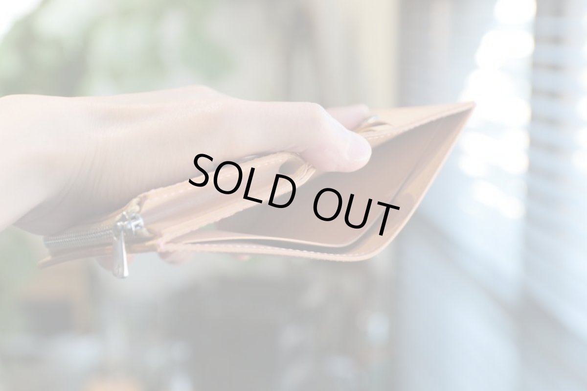 画像4: 【限定品・在庫品】コンパクトウォレット/ヌメ革ナチュラル (4)