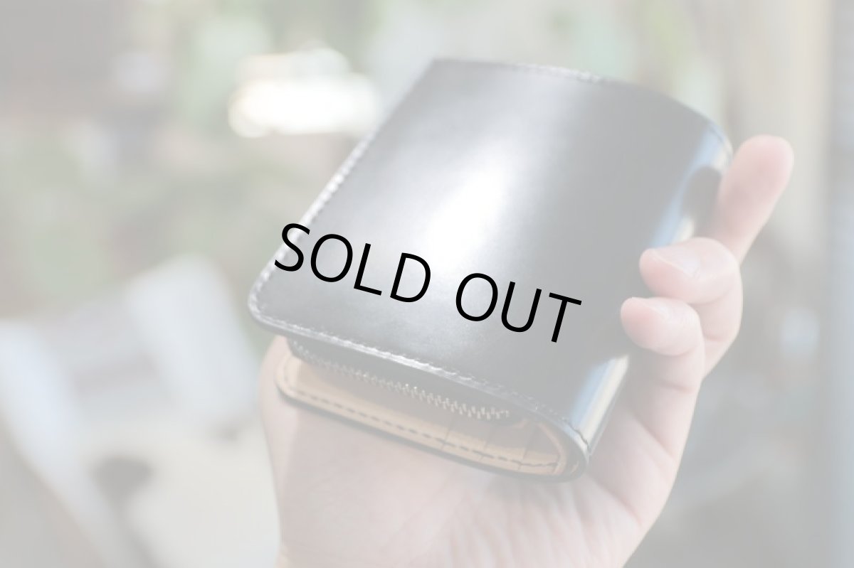 画像4: コンパクトウォレット／オイルコードバンブラック (4)