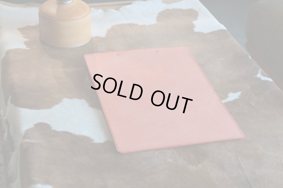 画像2: 【在庫品】革製下敷き／レザーボード／A4サイズ縦型 (2)