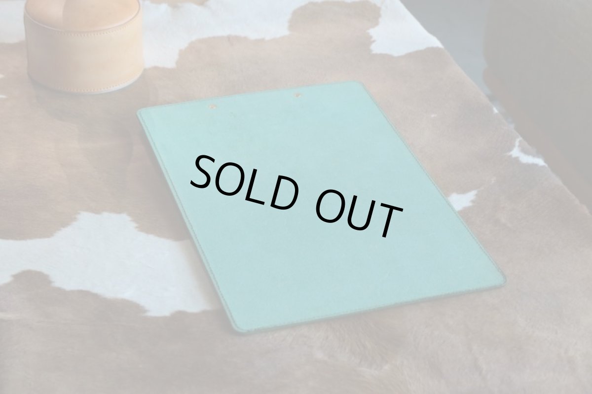 画像2: 【在庫品】革製下敷き／レザーボード／A4サイズ縦型 (2)