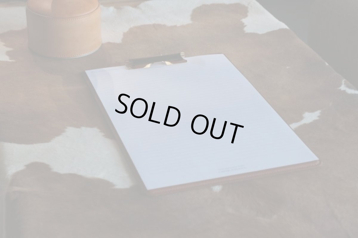 画像2: 【在庫品】革製下敷き／レザーボード／A4サイズ縦型 (2)