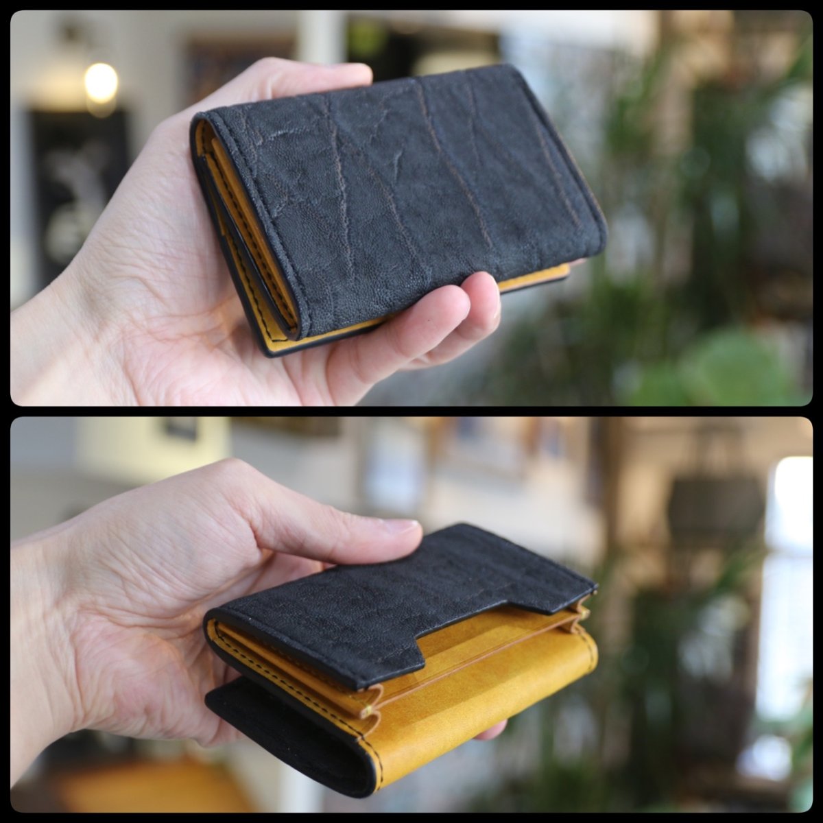 ゾウ革ブラック×プエブロナポリ