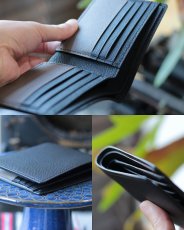 画像5: 【オーダーメイド】二つ折りショートウォレット／短財布／メンズ (5)