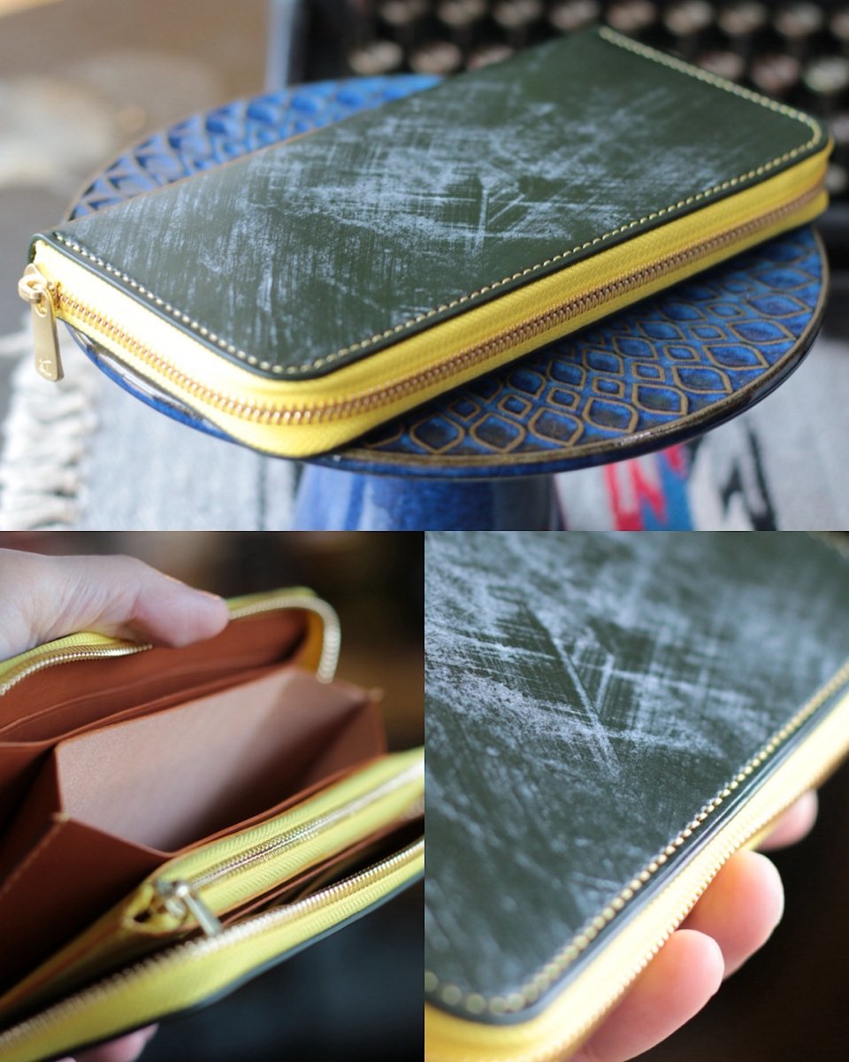 ブライドルレザーグリーン