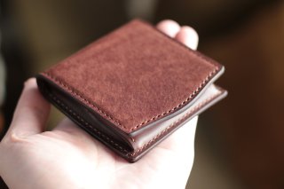 オーダー品　コンパクト財布　ナチュラル 色をデザインするミニ・コンパクト財布 | オーダーメイド革製品