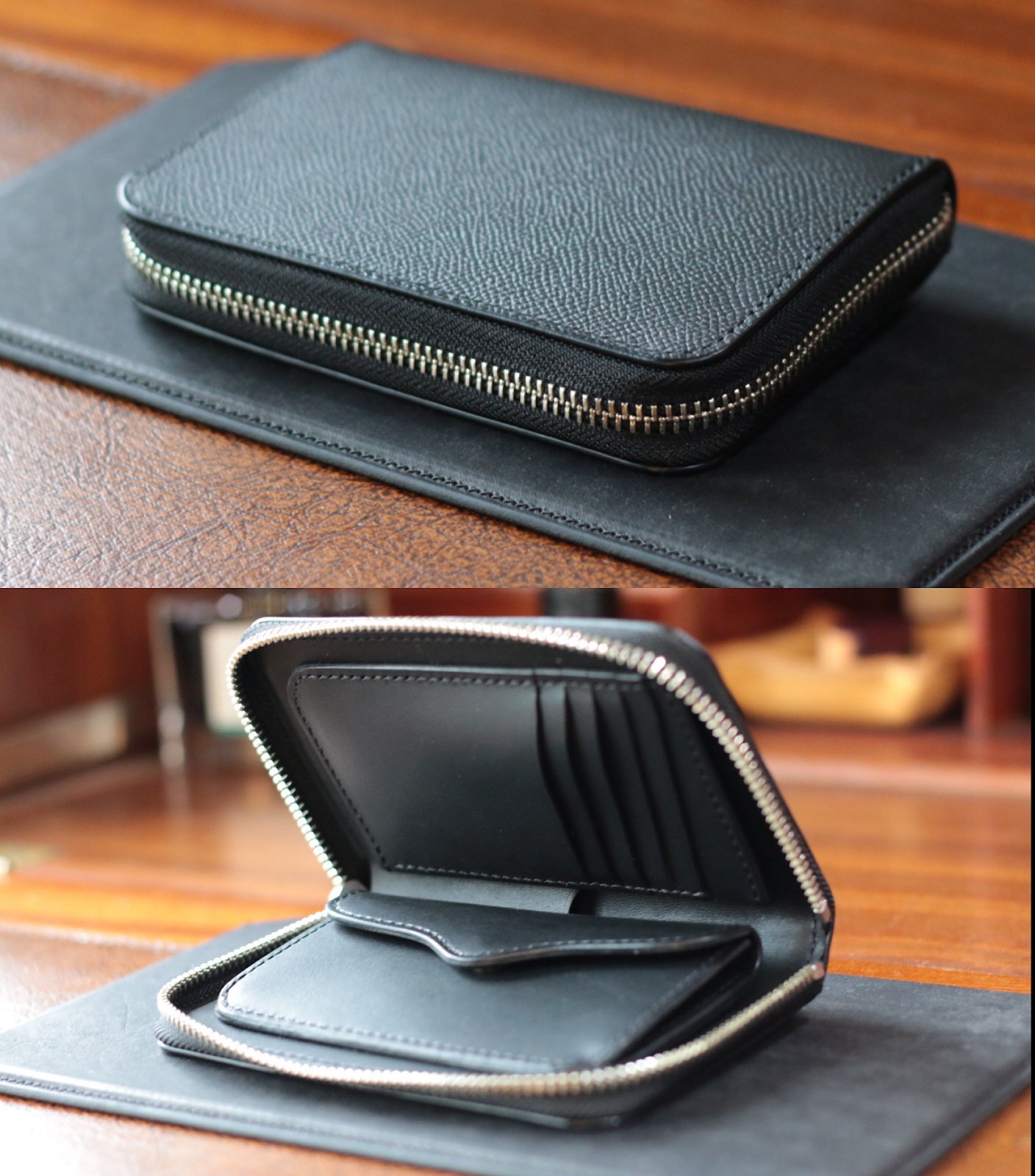 お値下げしました　フラッドヘッド　ダークブラウン レザー ミドルウォレット 楽天市場】【THE FLAT HEAD 正規取扱店】【小銭差し込み式】三つ折り