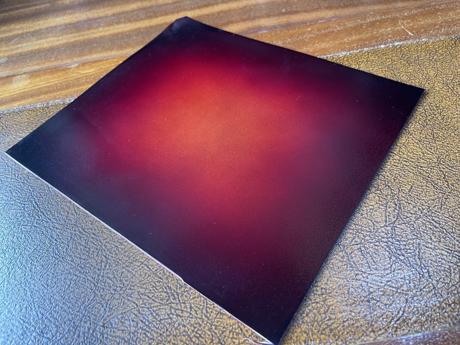 コードバン 赤系ぼかし染め A